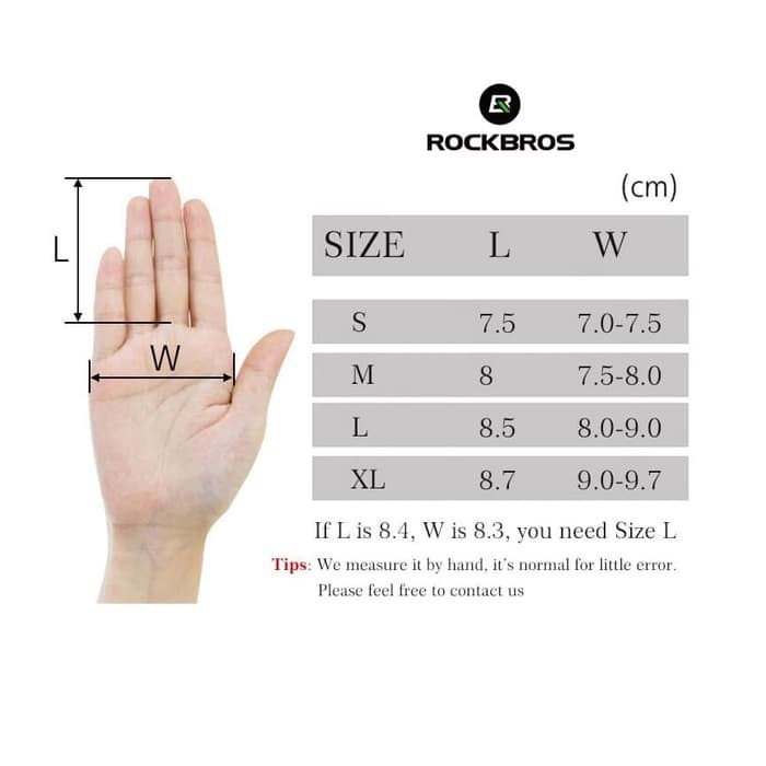 Sarung tangan sepeda rockbros anti slip shockproof tipe rhinoceros