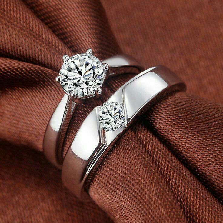 Cincin Kawin Couple Perak 925 Silver PL314 - Bisa Request Model Cincin - Cincin Nikah Cincin Tunanga