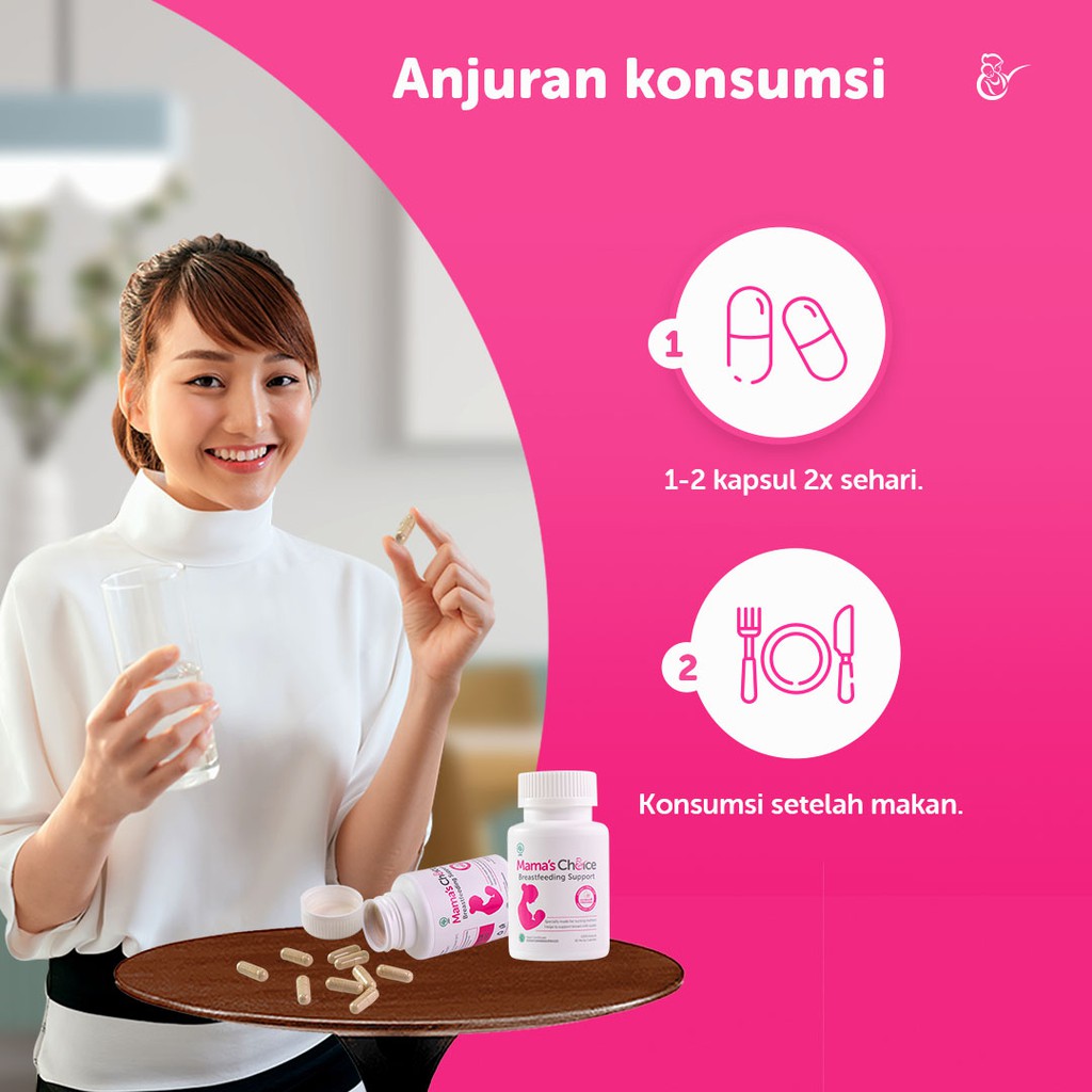 [ FREE TUMBLER ] Pelancar ASI | Mama's Choice Breastfeeding Support - Suplemen ASI Booster Ibu Menyusui n