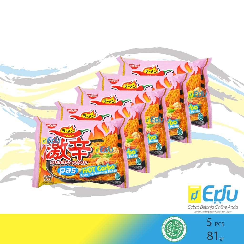 

5PCS Nissin Gekikara Pas Carbonara Ramen Instan Goreng Halal - 5pcs x 81gr