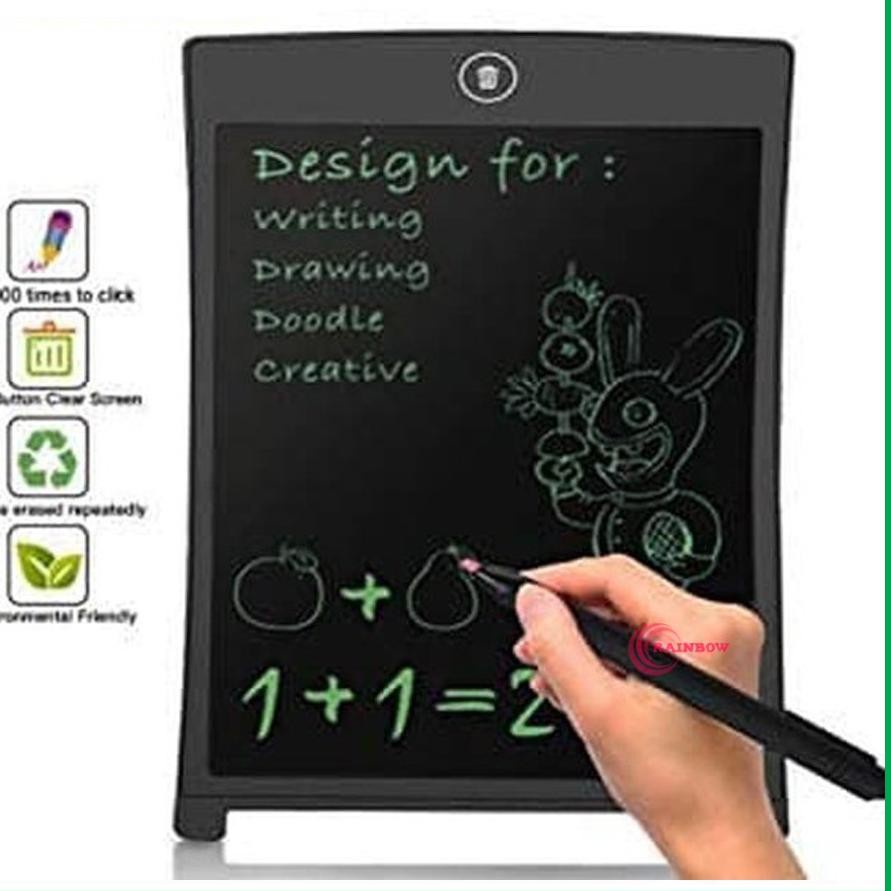 Table Drawing Papan Tulis Menggambar Anak LCD Hapus Writting Board Tablet Dengan Ukuran 8,5 Inch Original Alat Papan Tulis Belajar Gambar Untuk Anak Anak