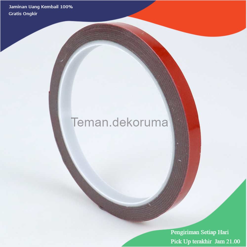 TD - PKK JETTING Selotip Double Tape Acrylic 3m x 8mm - SC-3M