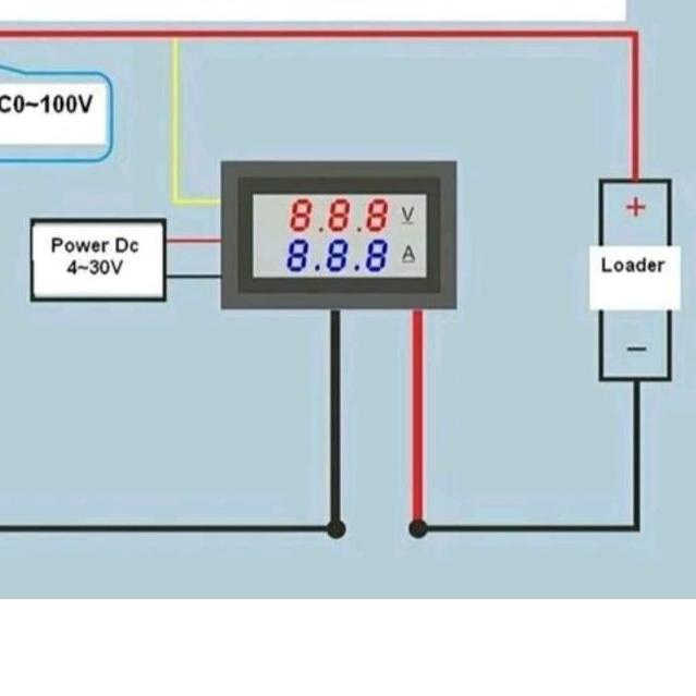 ✽ Dual Voltmeter Amperemeter 10A Combo Voltmeter Amperemeter Pengukur arus DC Ammeter Amper meter ◄