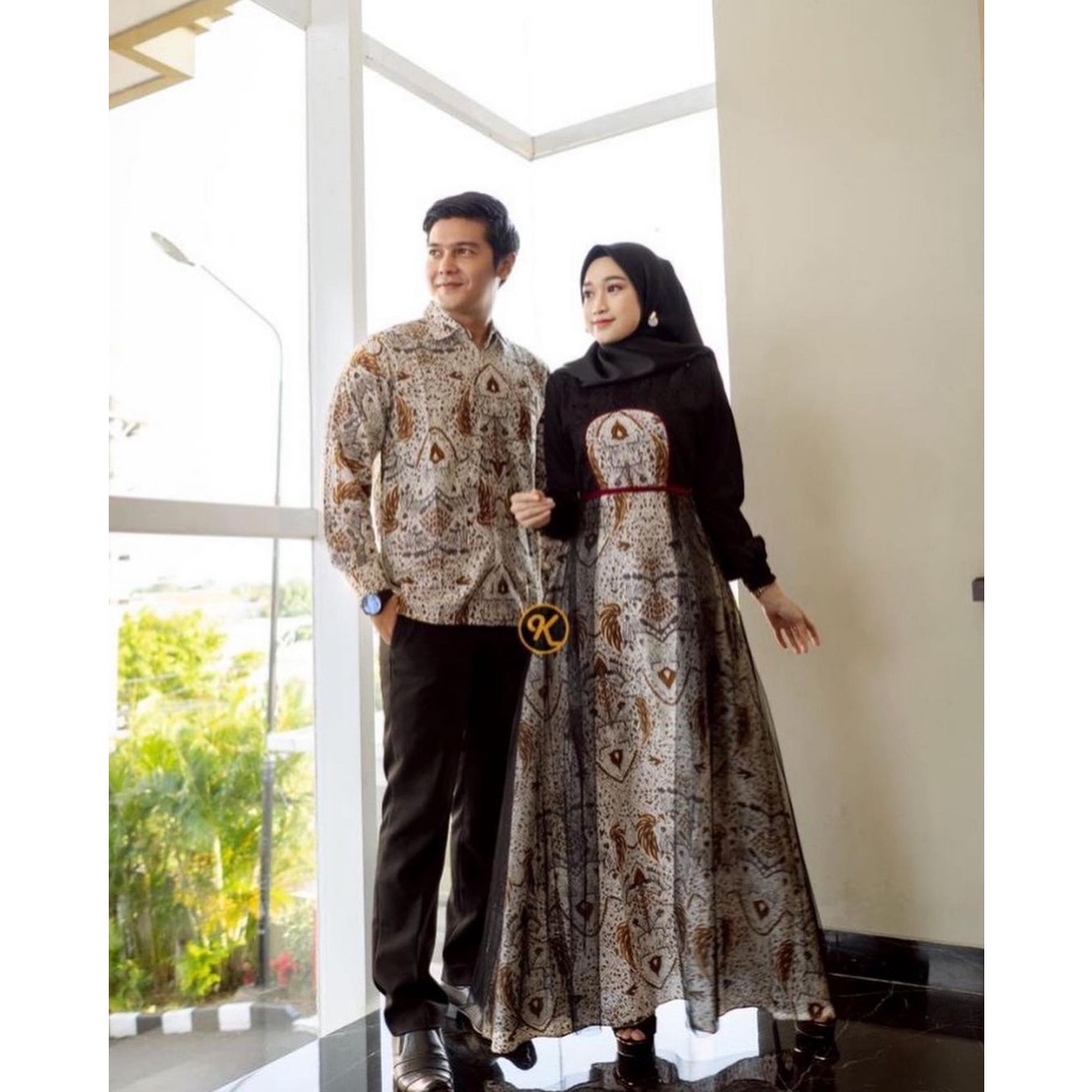 Set Couple Arumi Batik Gamis Arumi Set Couple Muslim Keluarga 2023 Pakaian Muslim Murah 2023 Set Cou