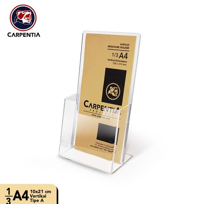 

READY COD Brochure Holder Acrylic/Tempat Brosur Akrilik - 1/3 A4 - Tipe A Bening TERBATAS Kode 1178