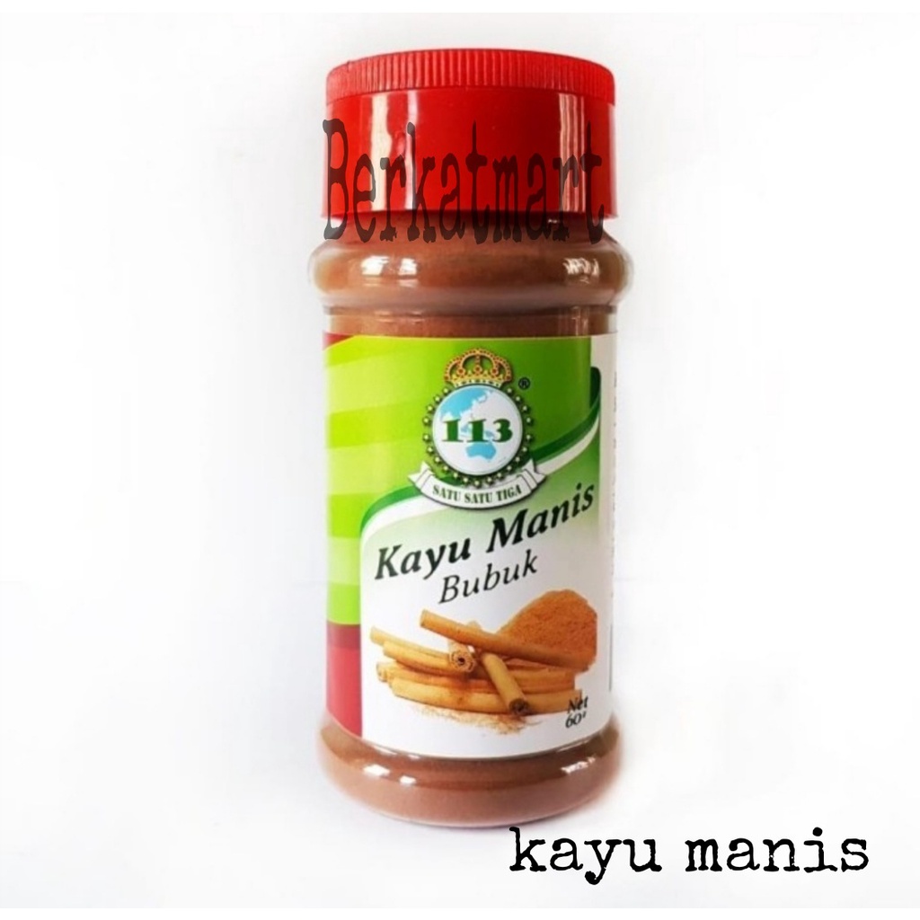 Bumbu Masak 113 Kayu Manis Bubuk Satu Satu Tiga 60 gr