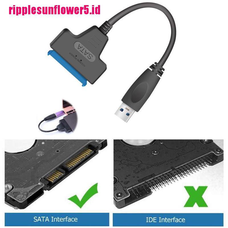 Kabel Adapter Converter Usb 2.0 To SATA 22pin Untuk Hard Disk SSD Laptop