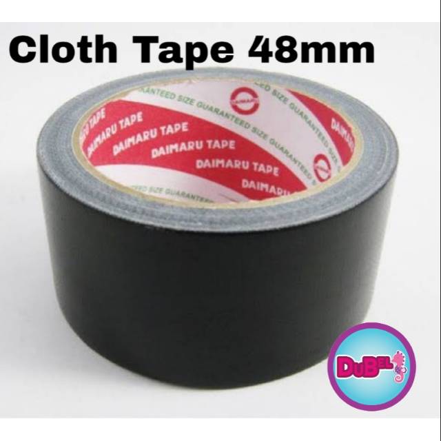 Jual Lakban Hitam Daimaru / Cloth Tape Daimaru 48mm / 2 inchi panjang