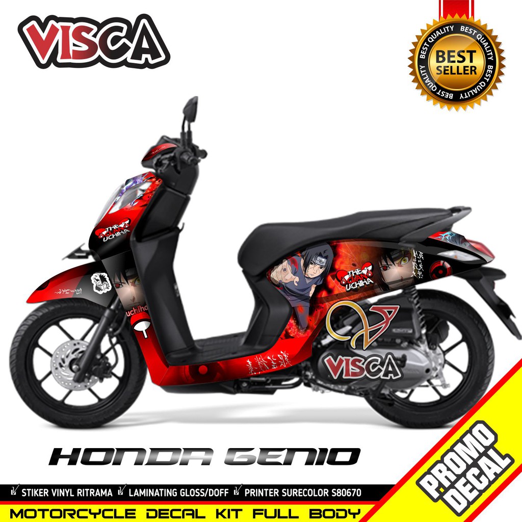 decal genio full body stiker motor genio stiker genio full body sticker motor genio Sasuke