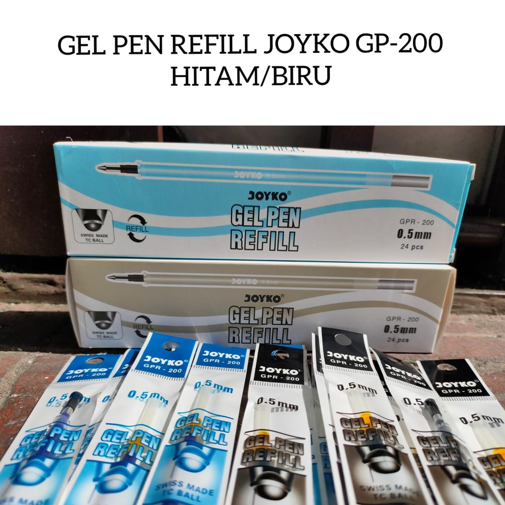 

refill ballpoint joyko gpr 200 hitam atau biru satuan