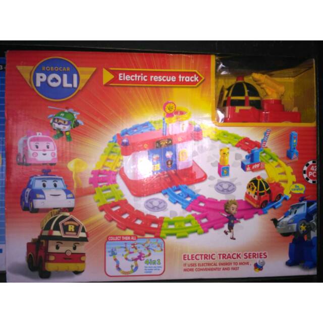 Robocar poli/poli rescue series/mainan anak poli track/robocar poli track series