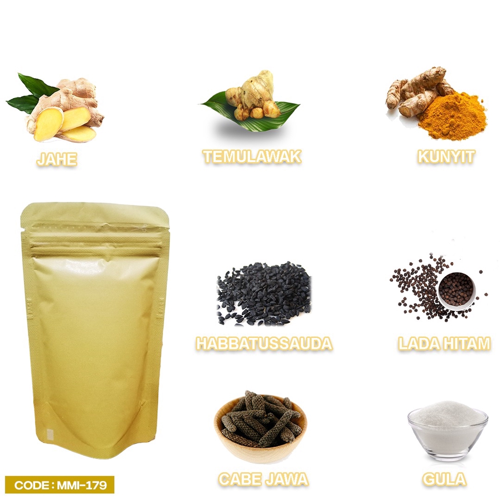 JAHE BUBUK SERBUK  ramuan herbal penghangat tubuh rempah 80gr