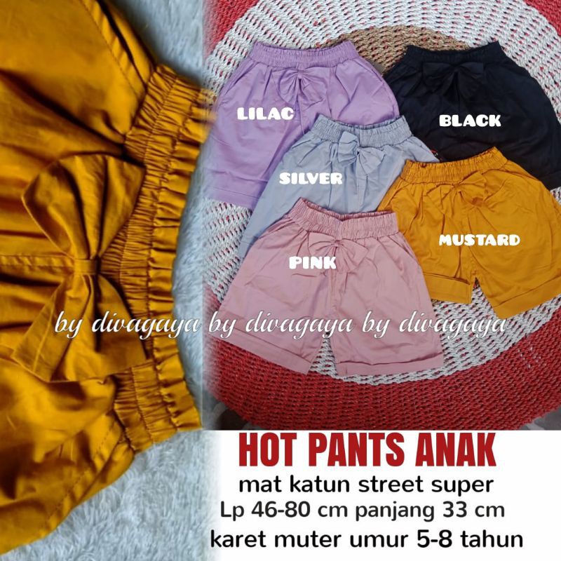 HOT PANTS ANAK 5-8 TAHUN KATUN STREET