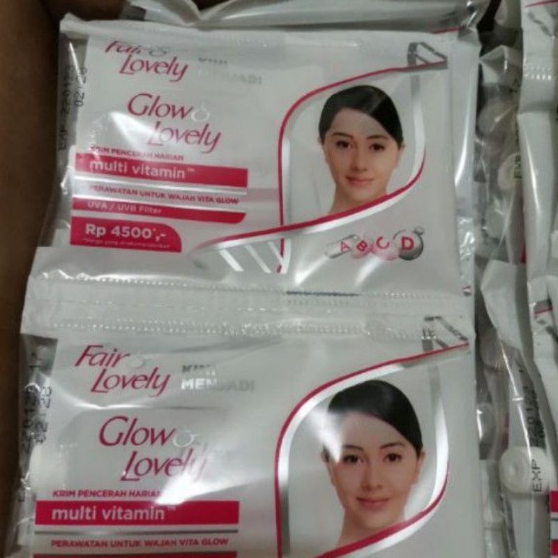 Fair &amp; Lovely ( Glow &amp; Lovely ) Cream 12 Sachet