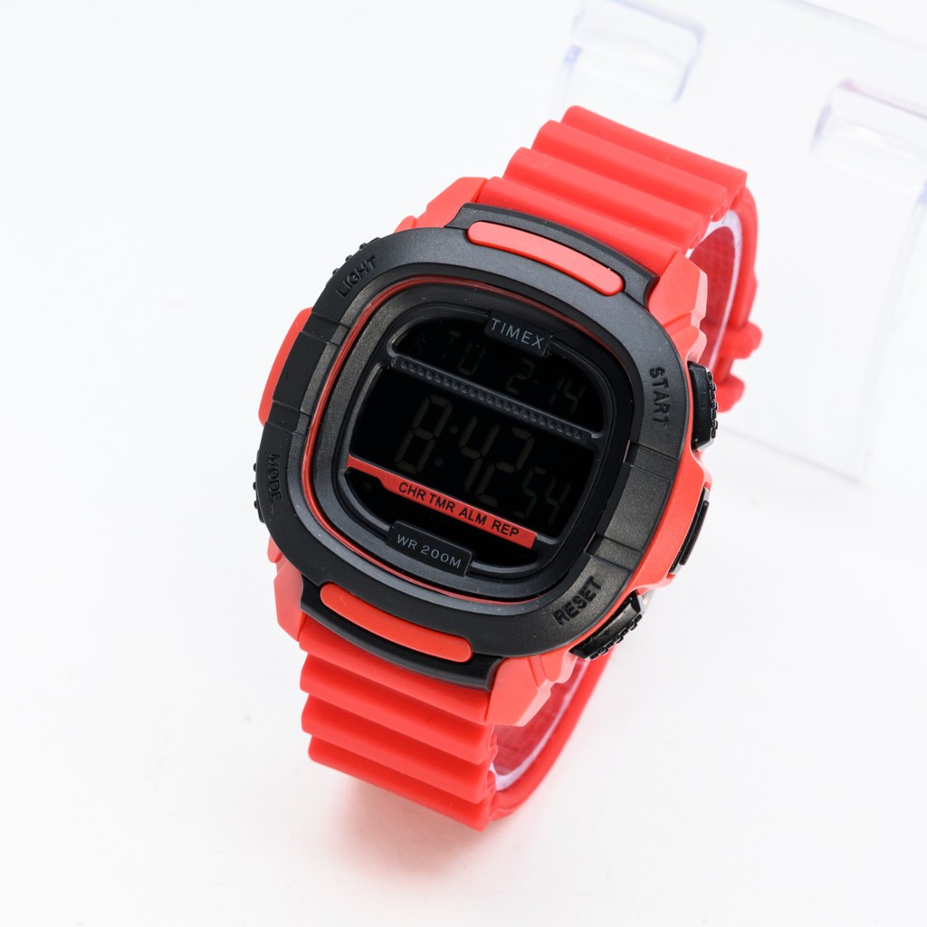 Jam Tangan Digital Timex Strap Tali Rubber