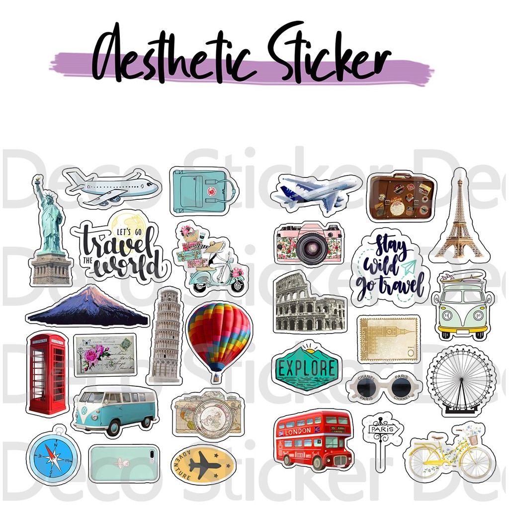 

[READY STOCK] Sticker aesthetic pack/Sticker tumblr/Sticker lucu