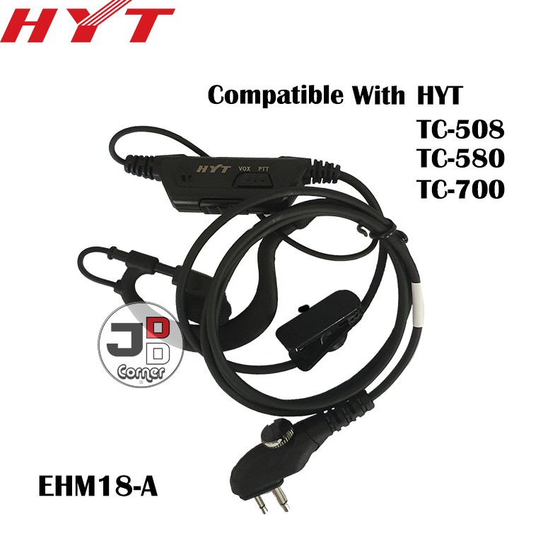 Handsfree / Earphone / Earset For HT HYT TC-700 EHM18-A VOX ORIGINAL Baru TC700 TC 700 EHM18