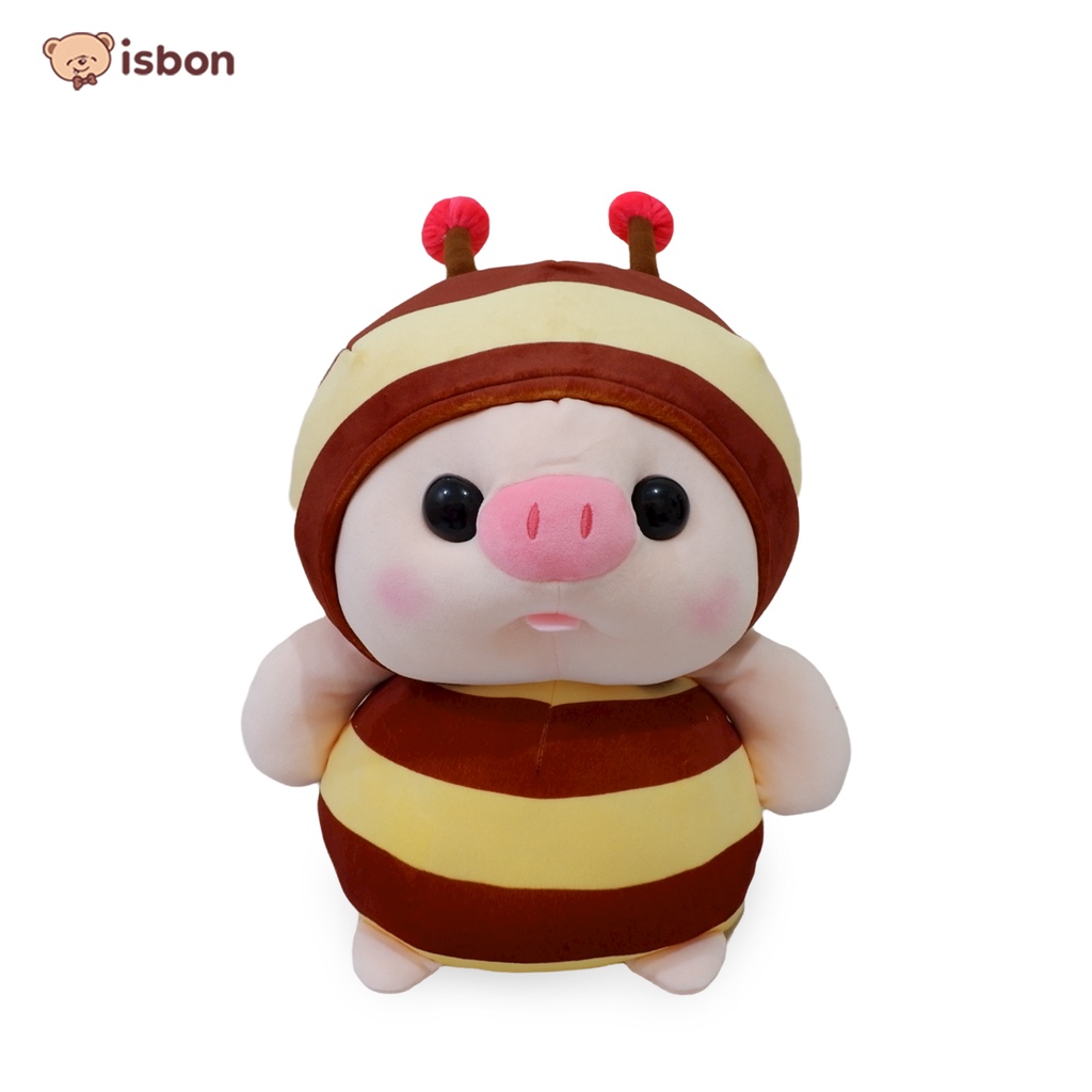 ISTANA BONEKA Babi Pig Hoodie ukuran sedang 30cm squishy halus premium besar lucu piggy pig soft plush premium