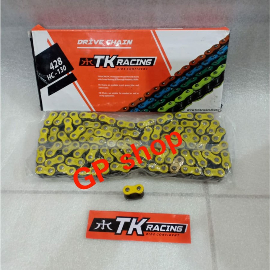 Rantai TK racing warna ukuran 428 panjang 130L 428-130L