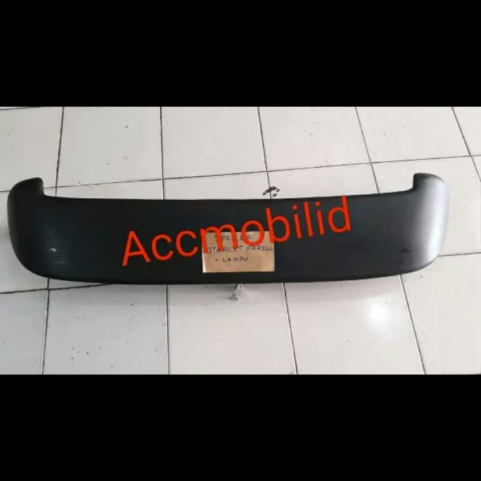 spoiler toyota starlet kapsul dengan lampu