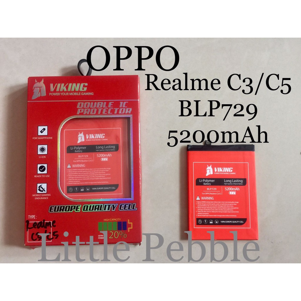 Baterai Viking Double Power Oppo Realme C3 - 5i - 5S - BLP729 BATERE