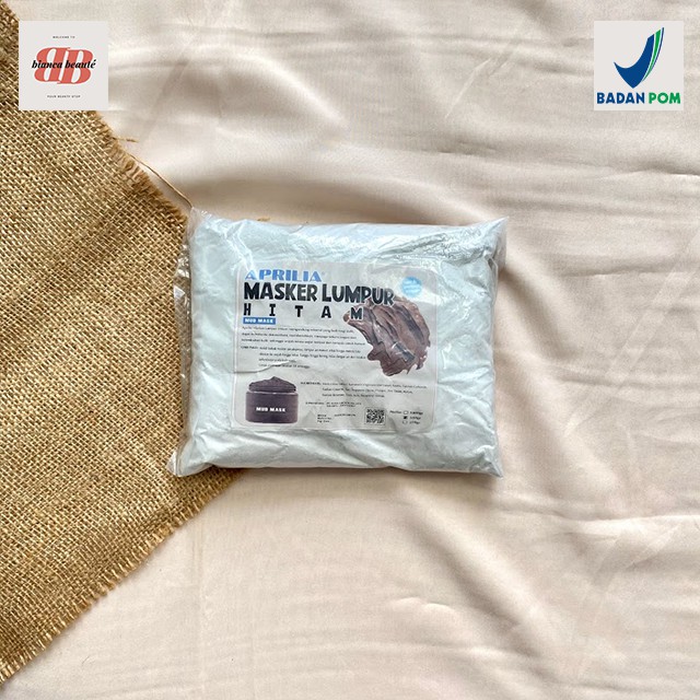 [BPOM] APRILIA Masker Charcoal Lumpur Hitam Bubuk 500gr / Masker Organik Kiloan PREMIUM