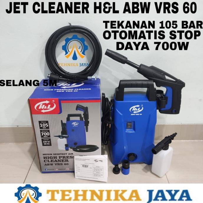Steam Jet Cleaner H&L Abw Vrs 60 Mesin Semprot Air Cuci Mobil Motor Ac Uvonix