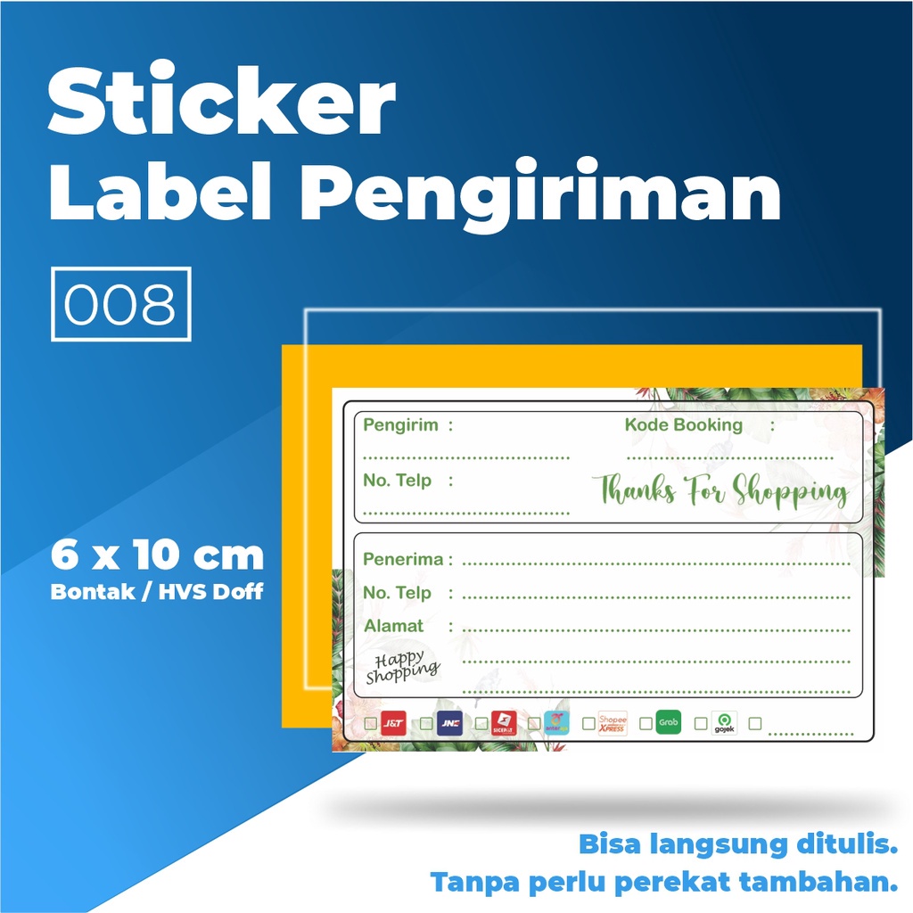 Stiker Pengiriman / Stiker Pengiriman Olshop / Stiker Label Pengiriman / Sticker Fragile-008