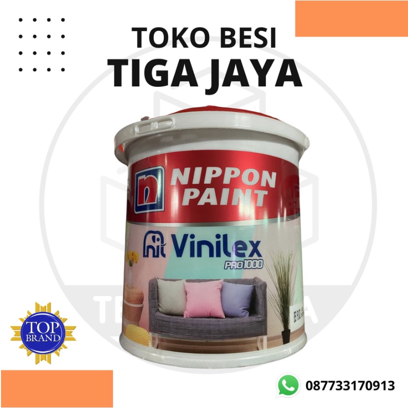 cat tembok vinilex pro 1000 5kg BS 9102 putih