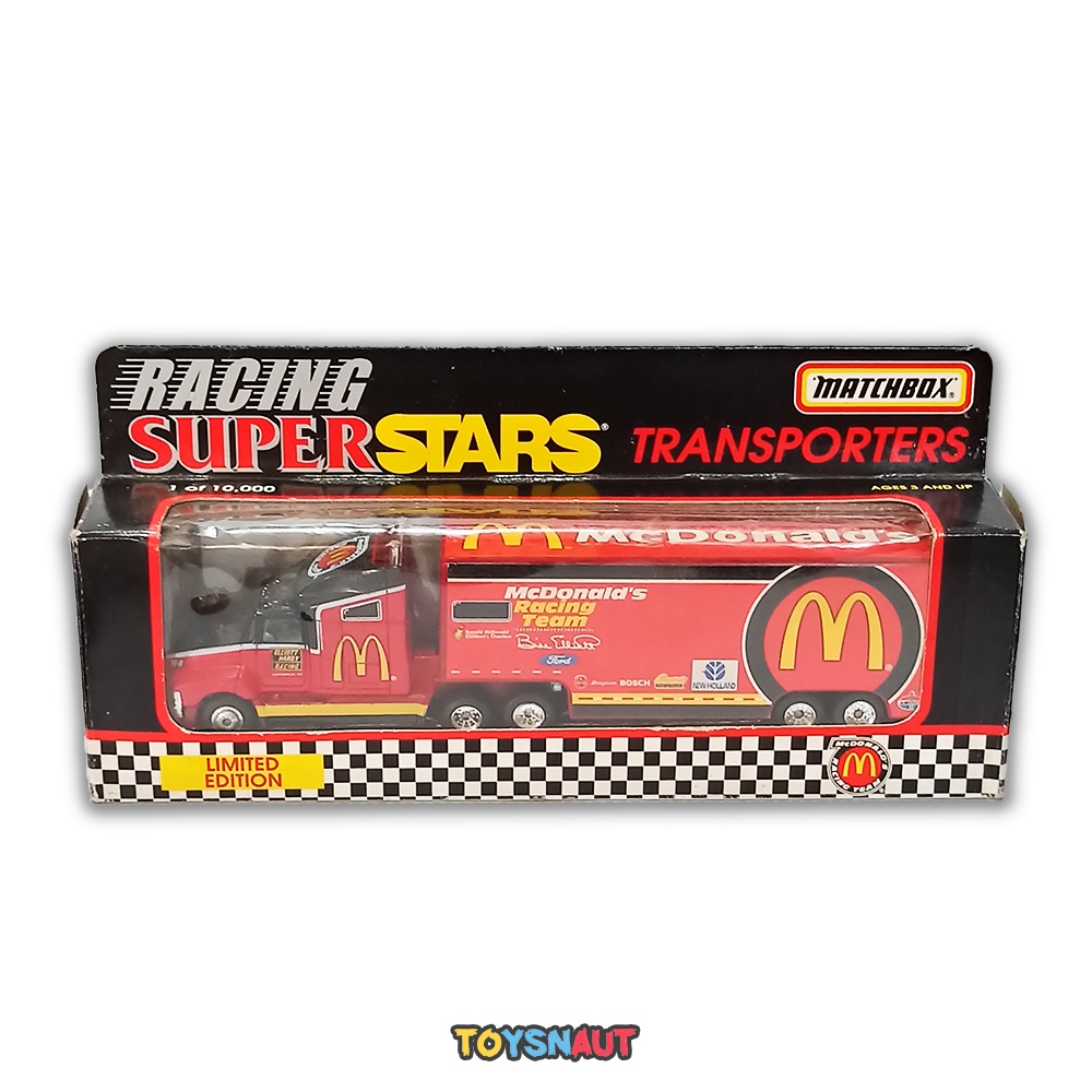 MBX Matchbox Racing SuperStars Transporters McDonalds Racing Team 1996
