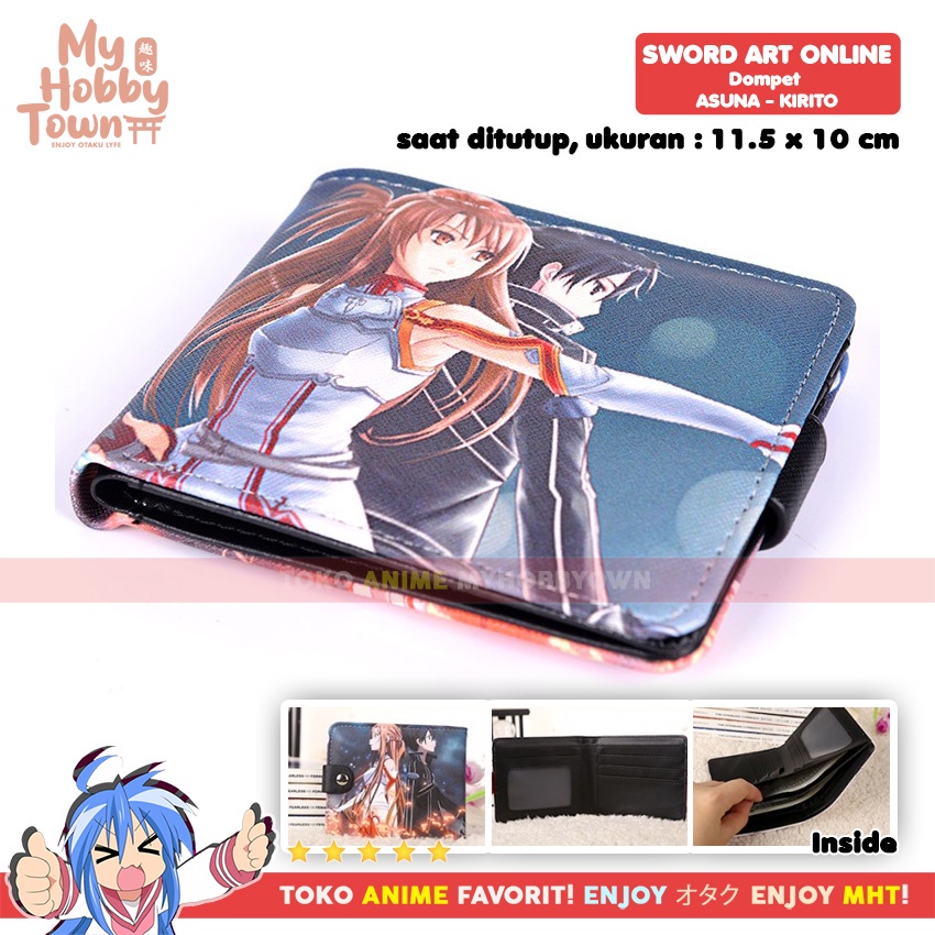 Dompet Anime Sword Art Online SAO Kirito Asuna