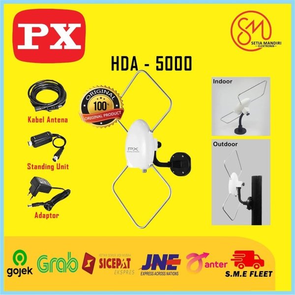 Promo PX HDA 5000 Antena Digital TV Indoor Outdoor HDA5000 Berkualitas