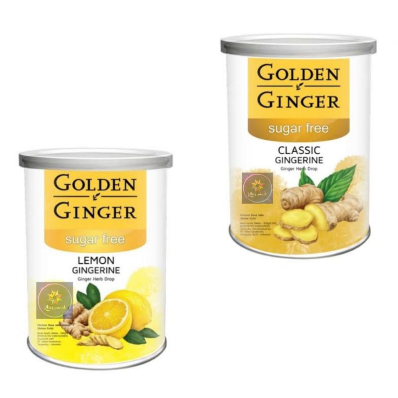 

Permen Jahe Golden Ginger Sugar free 100gr/Classic/Lemon/Import