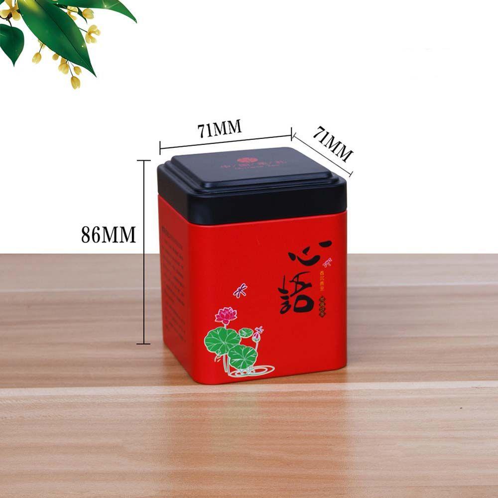 [Elegan] Teh Caddies Mini Metal Aluminium Penyimpanan Dapur Sealed Canister Dekorasi Toples Kopi