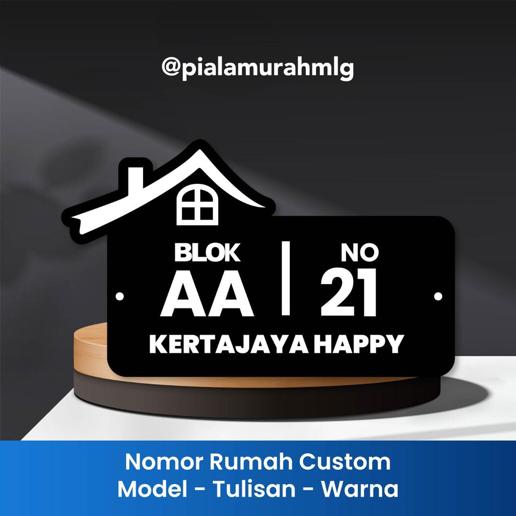 Nomer Rumah Custom Akrilik