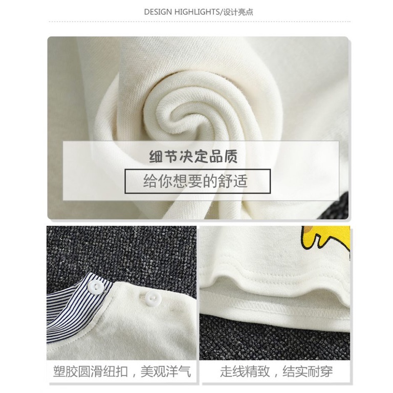 P4 - Pakaian AnakLengan Panjang T-shirt Bayi Kartun Atasan untuk Anak Laki-laki dan Perempuan Import