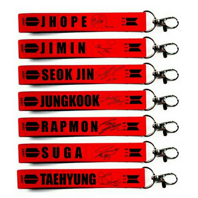 LANYARD STRAP HP GANTUNGAN HP BTS KPOP MEMBER TTD