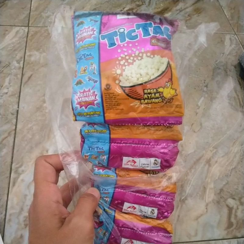 

TIC TAC PILUS RASA AYAM BAWANG 18 GR ISI 10 SACHET AYES TOSERBA