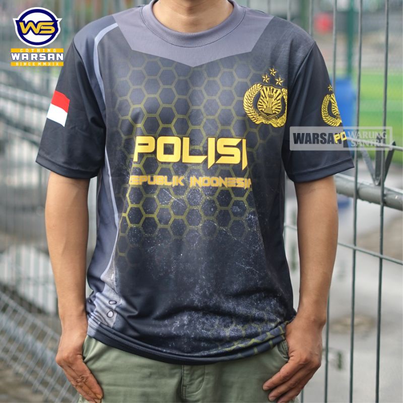 Kaos Jersey Polisi / Jersey dalam Polisi / Jersey Polisi fullprint Kaos dalam Polisi Jersey Olahraga
