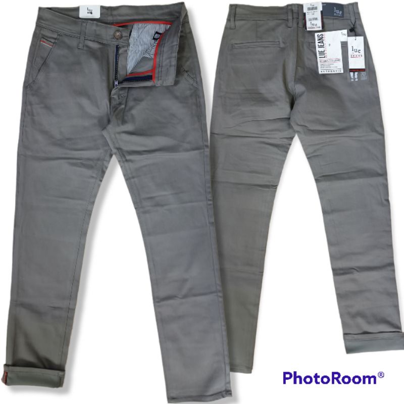 Celana Panjang Chino Import LUE Original slimfit / Celana panjang Chino Lue melar gaya pria milenial