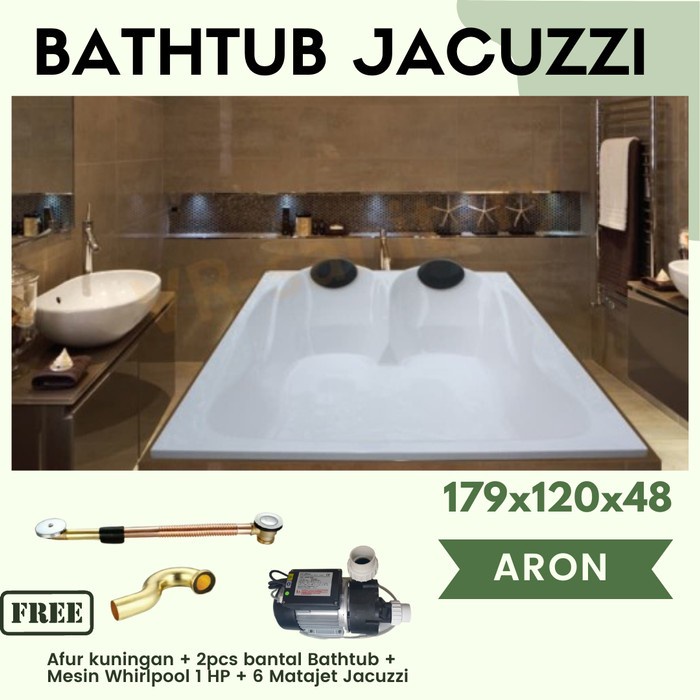 Bathtub Jacuzzi ARON Marble Bath Tub Minipool Spa Jacuzzi