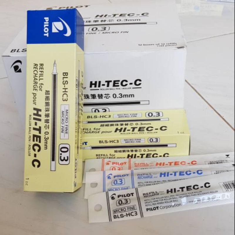 

HJK { 1PACK } Refill Hitec-C Pilot 0.25/0.3/0.4/0.5 Isi Pulpen Hitec-C Pilot Original