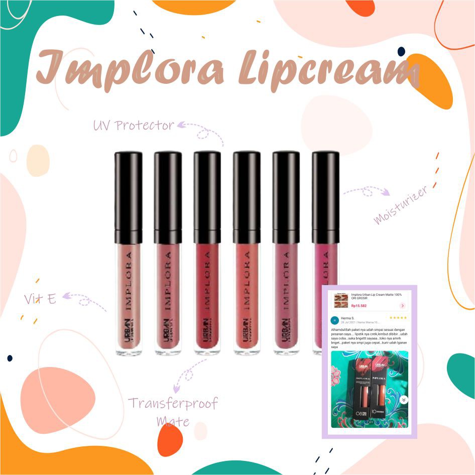 Implora Urban Lip Cream Matte Original BPOM