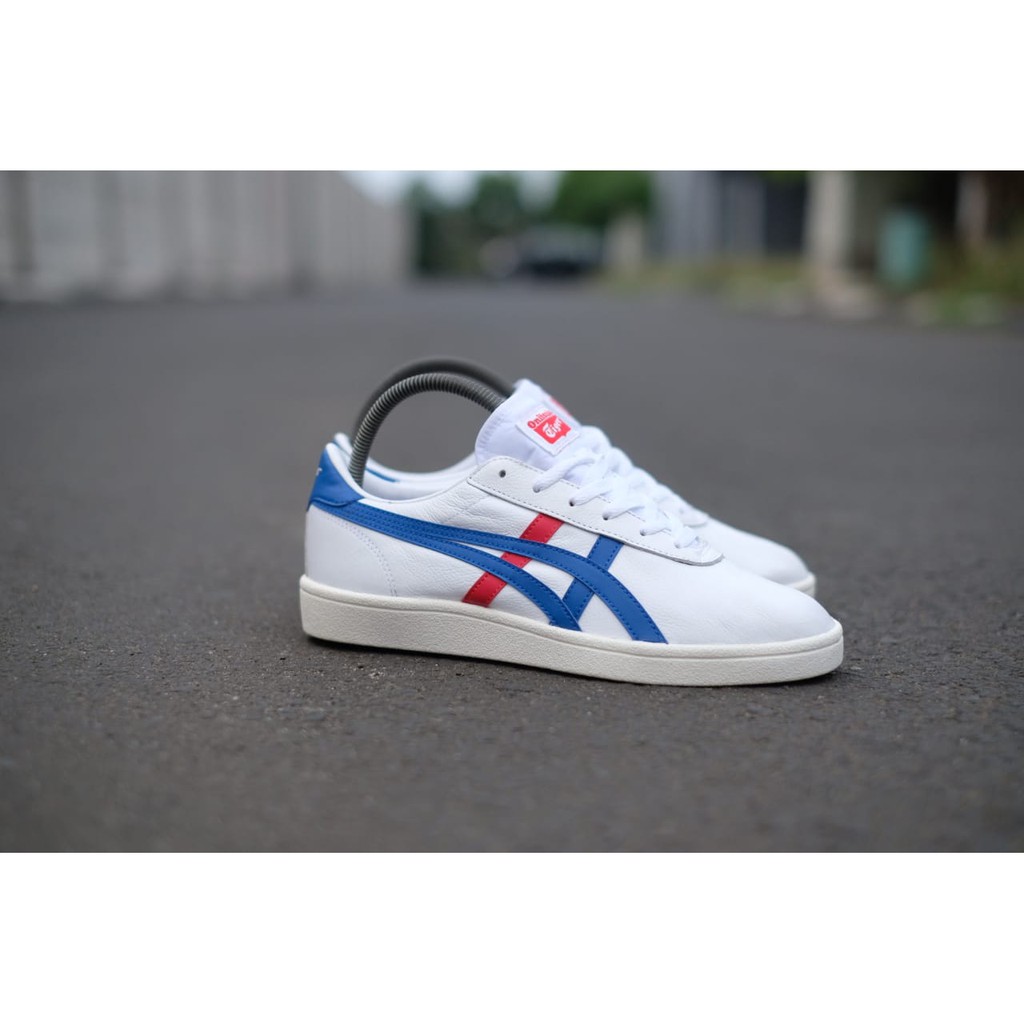 Sepatu Original Onitsuka Tiger White Blue Red