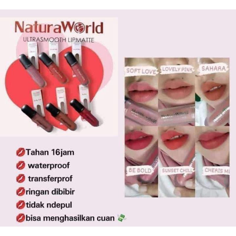 LIP MATTE NATURAWORLD / TRANSFERPROOF TAHAN LAMA ORIGINAL
