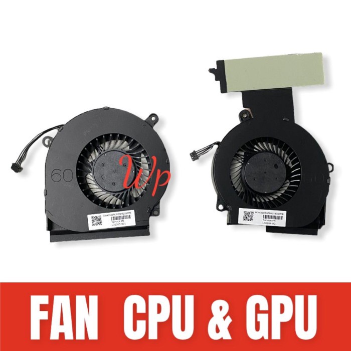 Cooling Fan Kipas HP Omen 15dc 15-dc 15DC001 Gaming NB WASD 4 5 pro IV