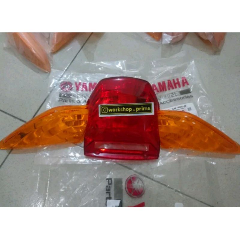 mika lampu belakang mika stop sein sen stoplamp stoplem nouvo nuvo lele 2002 - 2004 ori ygp