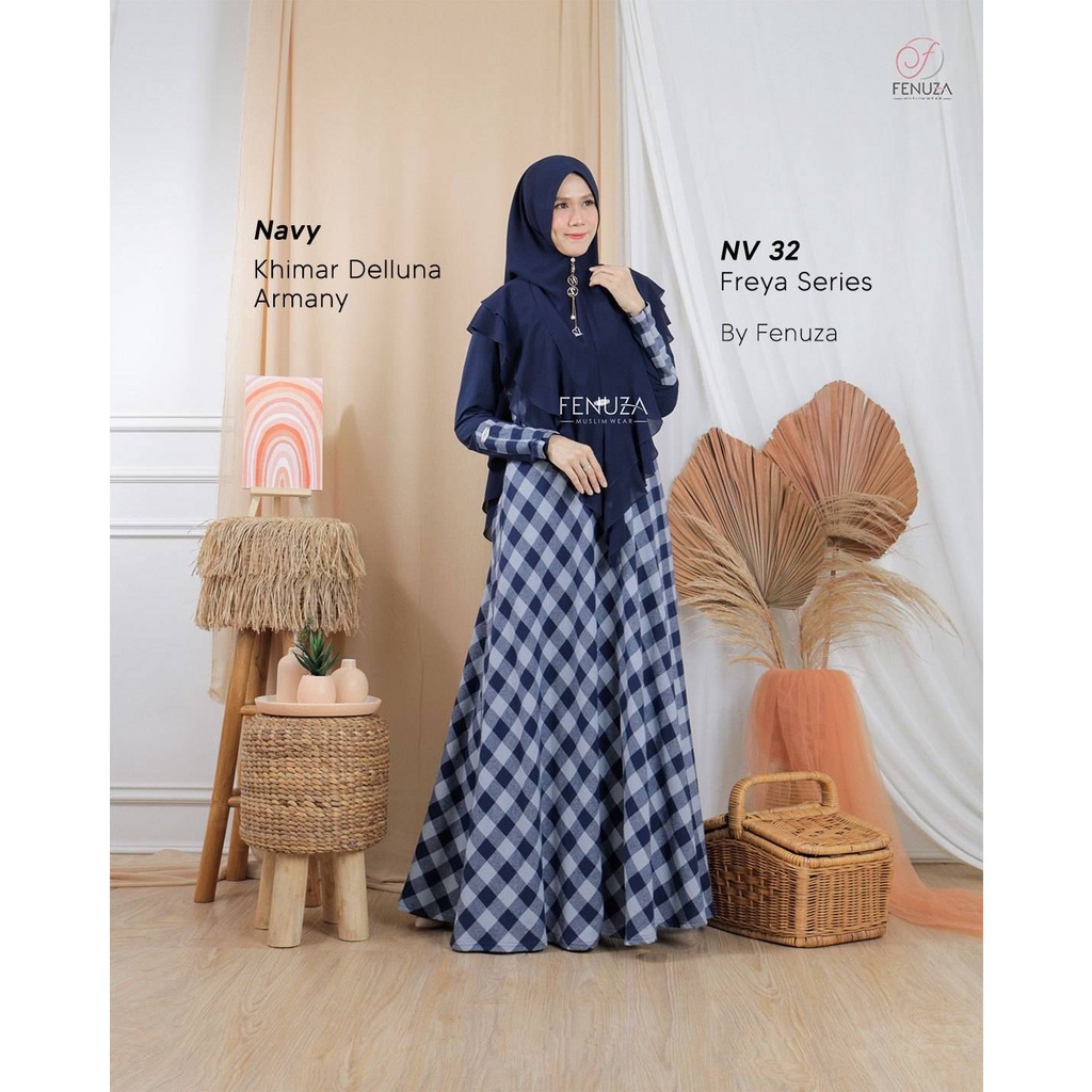 Gamis best seller couple Freya bahan Flanel n Jersey by Fenuza