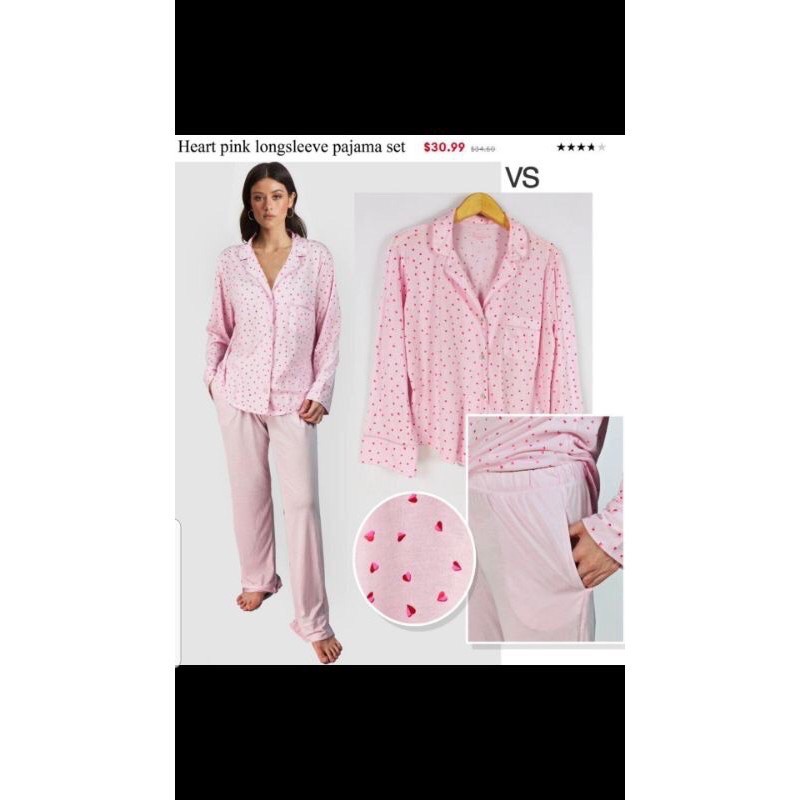 Victoria Secret pajamas set love pink