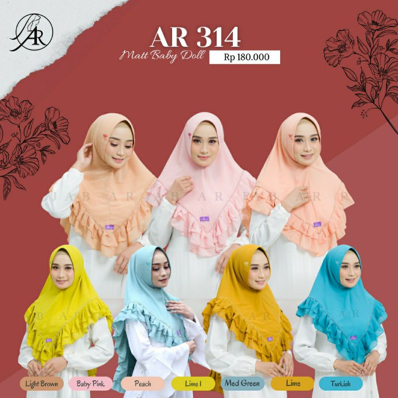 Hijab Khimar AR 314 Ar Rafi